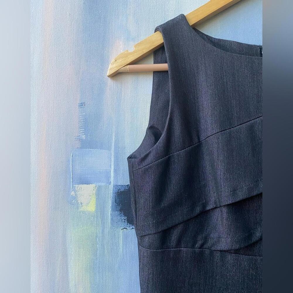 Calvin Klein Asymmetrical Tiered Sheath Mini Dress Size 4 - Picture 4 of 9